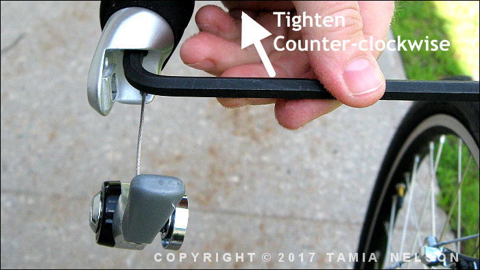 Tighten that bolt counter-clockwise