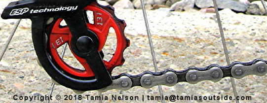 Clean Jockey Wheel and Chain - (c) Tamia Nelson - Verloren Hoop - Tamiasoutside.com